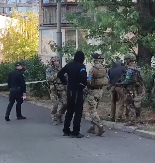Стрілянина між СБУ та ГУР в Києві / Скріншот