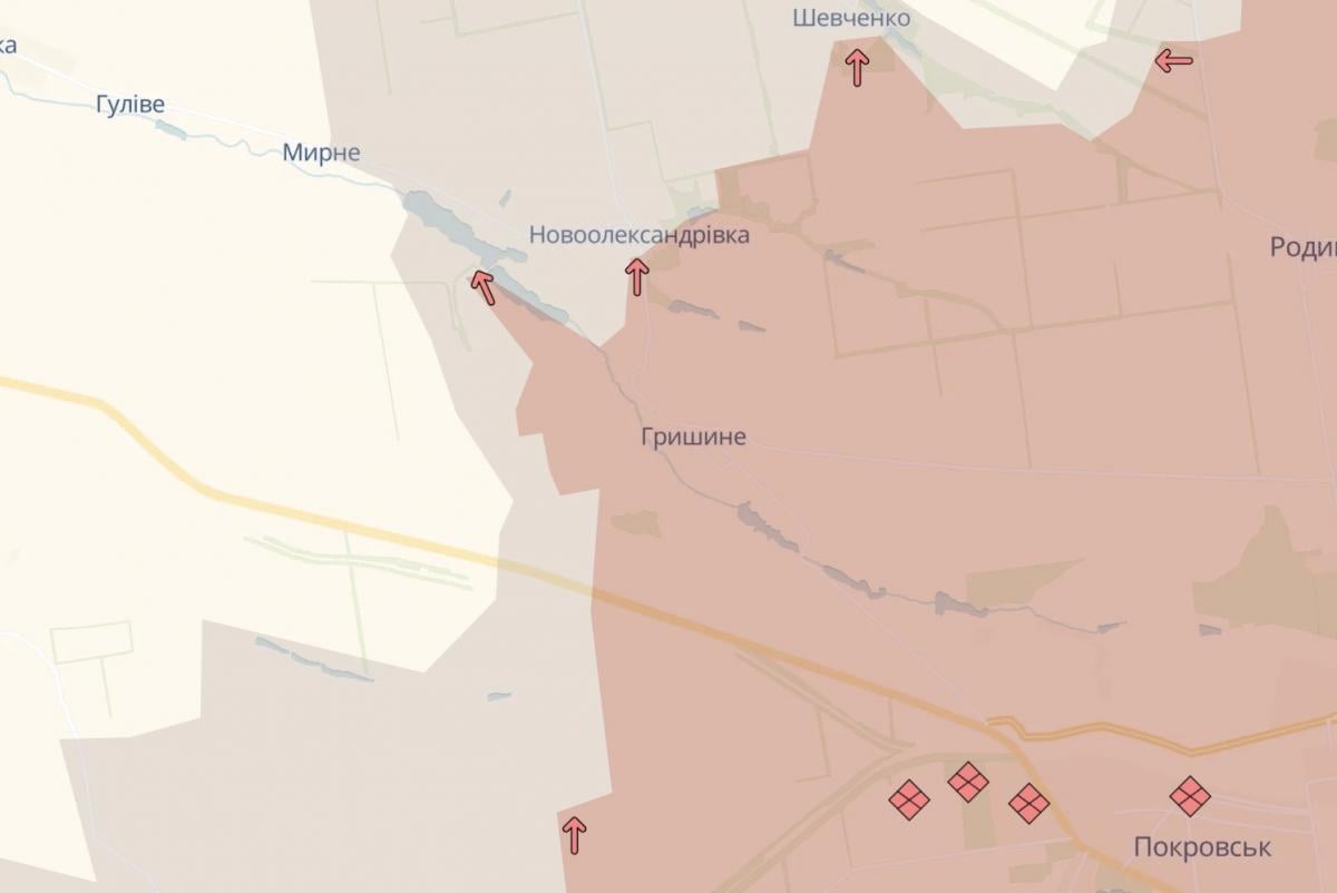 Ворог просунувся поблизу Гришиного