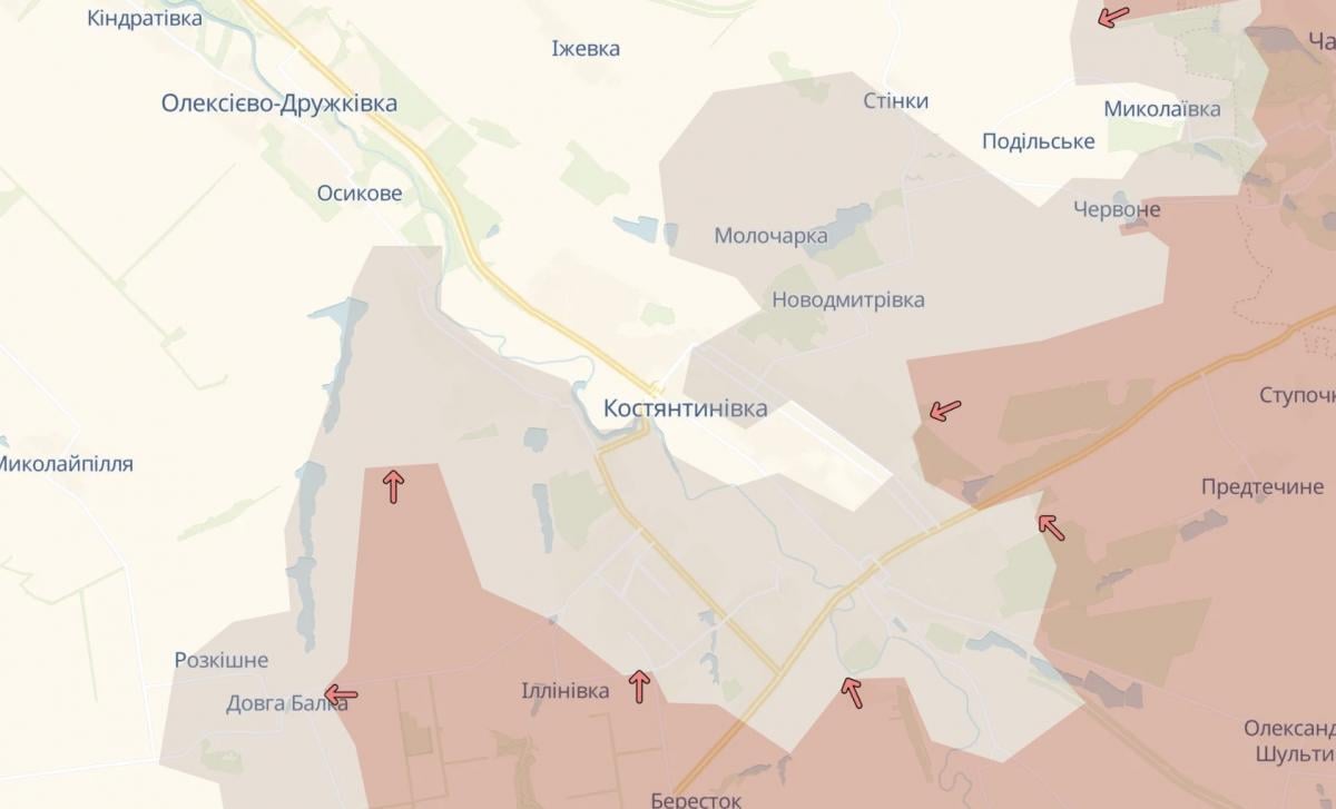 Враг продвинулся в районе Закитного