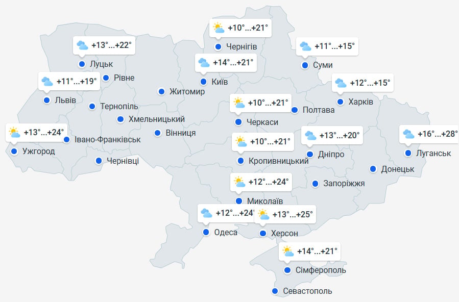 Україну накриє перше бабине літо: коли температура підскочить до +29 градусів Україну накриє перше бабине літо: коли температура підскочить до +29 градусів