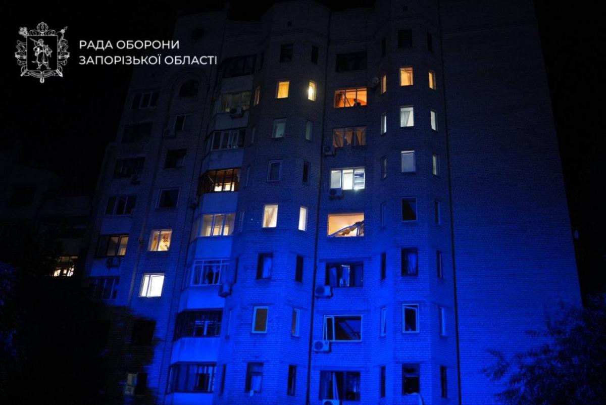 Последствия атаки РФ на Запорожье в ночь на 21 сентября Последствия атаки РФ на Запорожье в ночь на 21 сентября