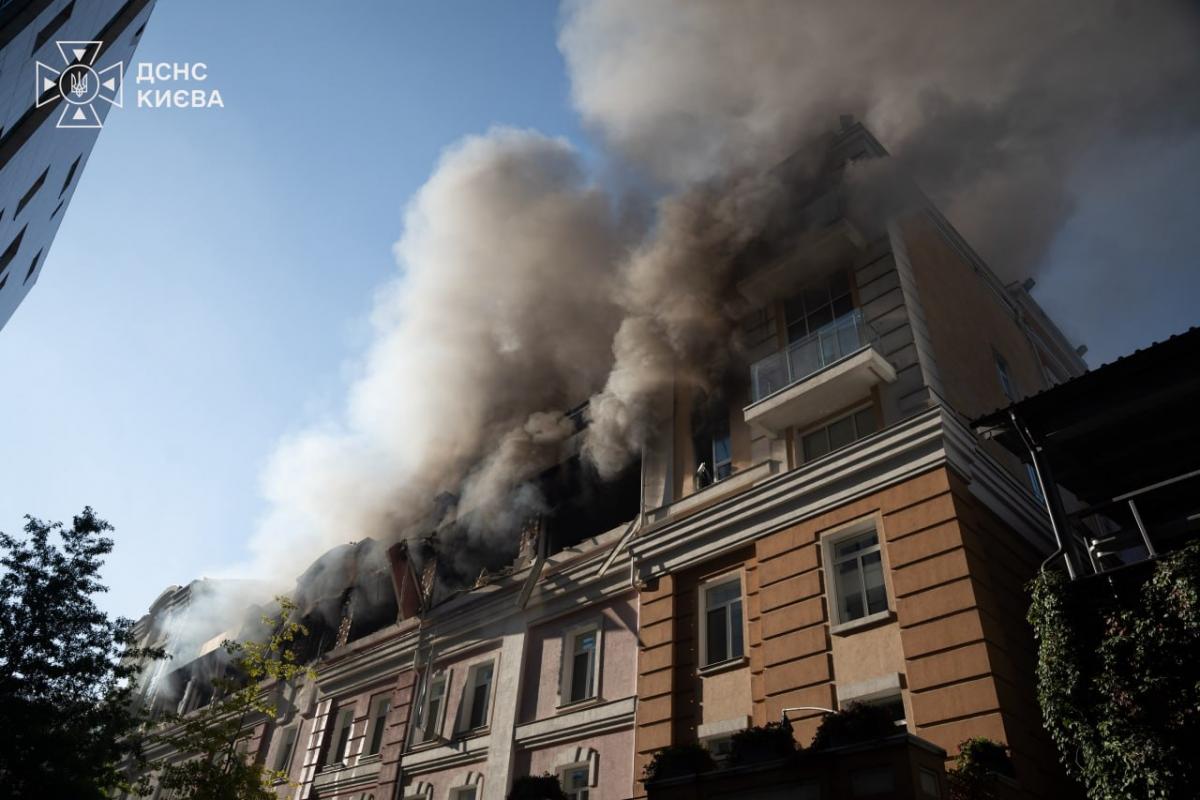 Наслідки удару по Києву 23 вересня