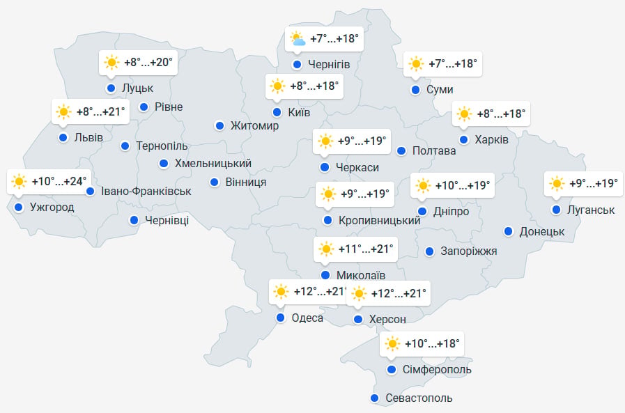 Антициклон змінить погоду в Україні: коли температура підніметься до +23