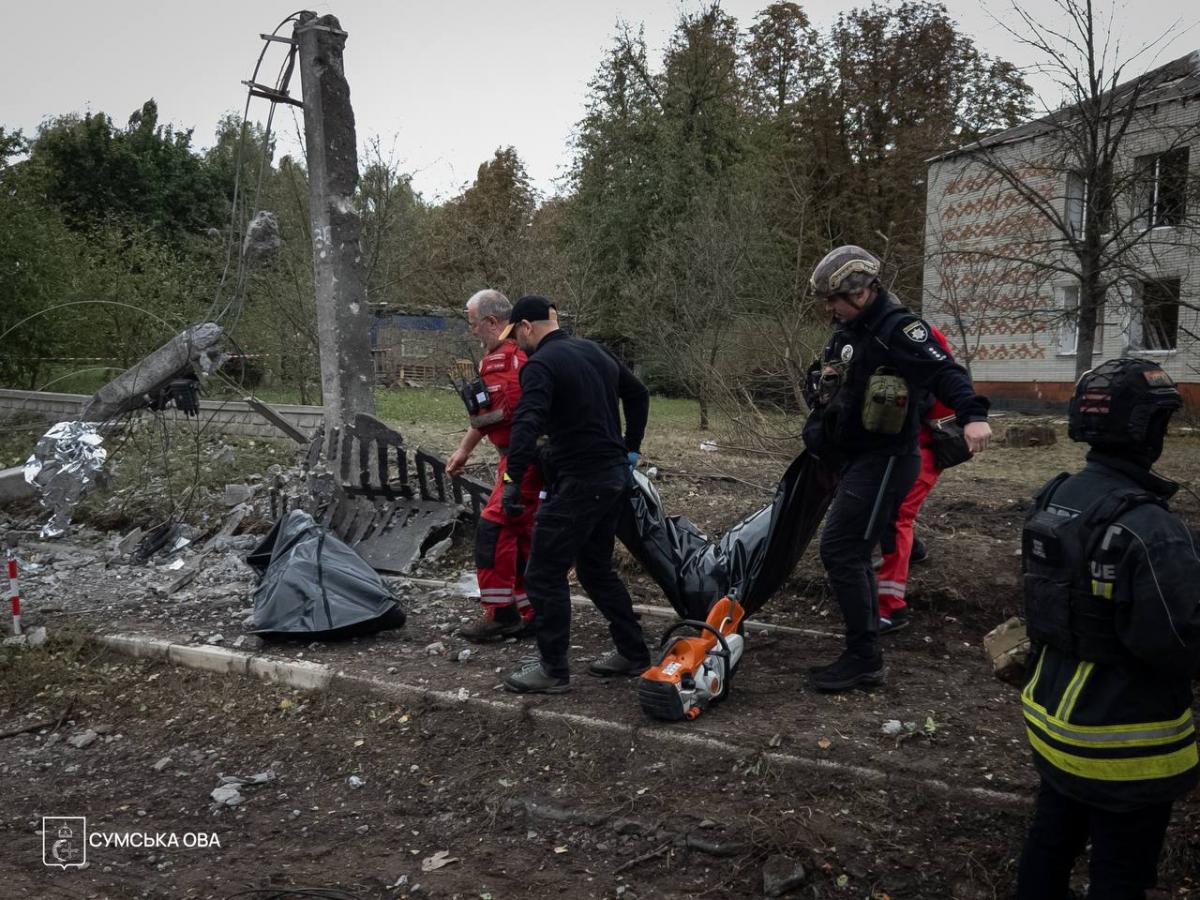 Удар КАБами по Сумах 27 вересня Удар КАБами по Сумах 27 вересня