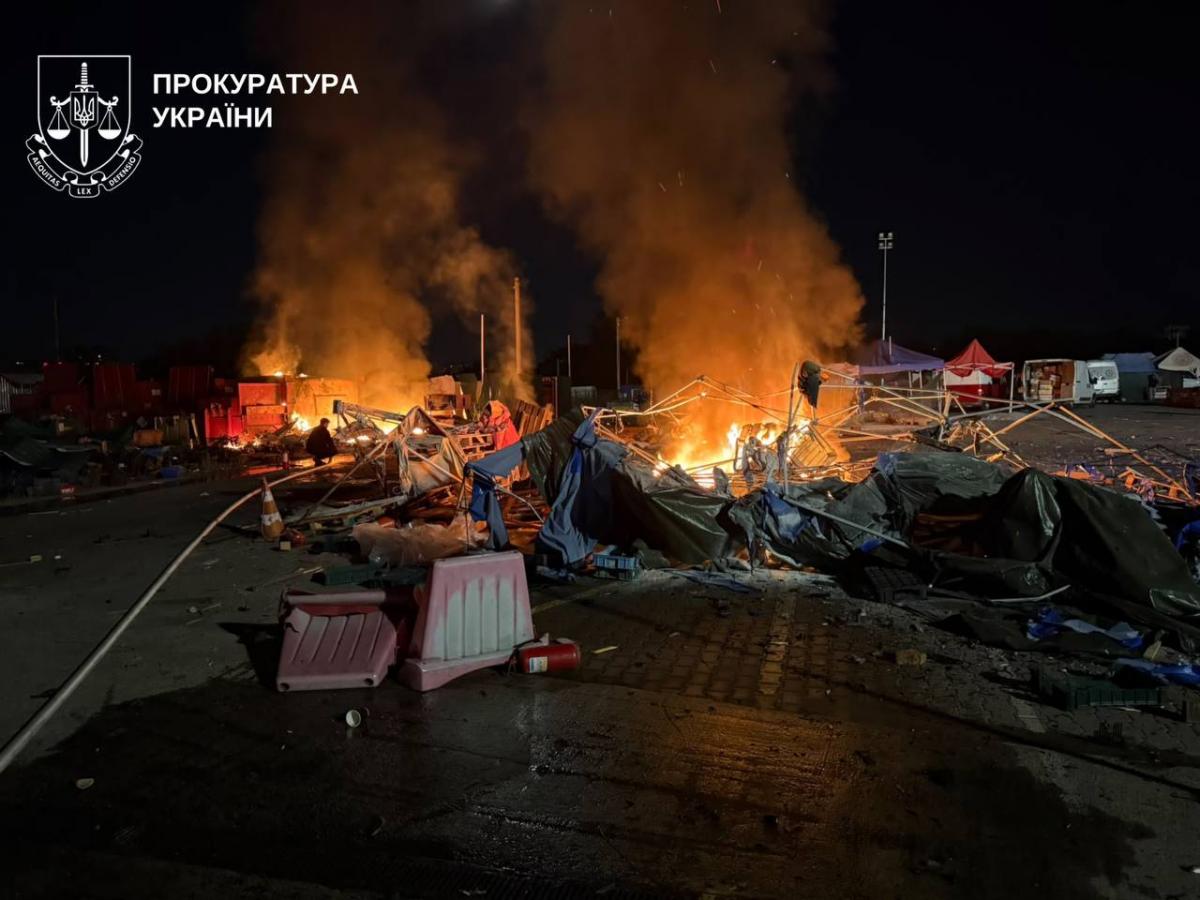 Наслідки атаки на ринок "Столичний" 27 вересня