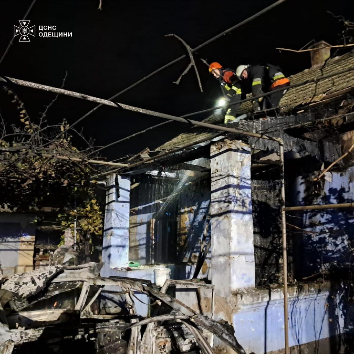 Последствия атаки на Одесскую область Последствия атаки на Одесскую область