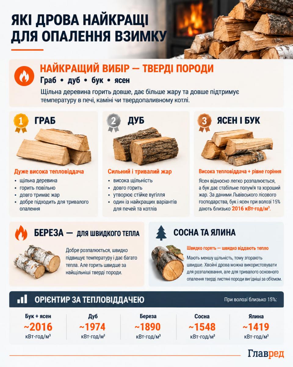 Дрова для опалення взимку