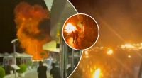 Сочи сотрясается от мощных взрывов: порт охватило пламя, поднимается густой дым