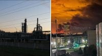 В Ярославле горит один из крупнейших НПЗ России, трасса на Москву перекрыта