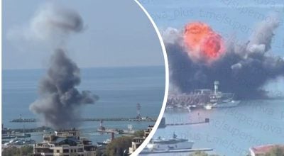 Україна уразила судно забезпечення NEFRIT в тилу РФ - ВМС Україна уразила судно забезпечення NEFRIT в тилу РФ - ВМС