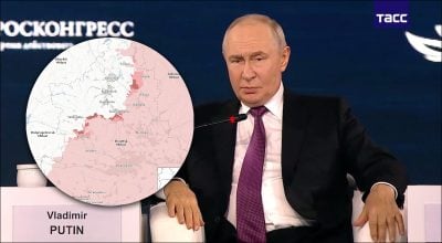 Путин, карта ISW
