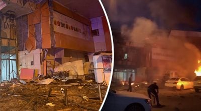 РФ прицільно вдарила БПЛА по ТРЦ у Сумах: є загиблі, серед поранених - діти РФ прицільно вдарила БПЛА по ТРЦ у Сумах: є загиблі, серед поранених - діти
