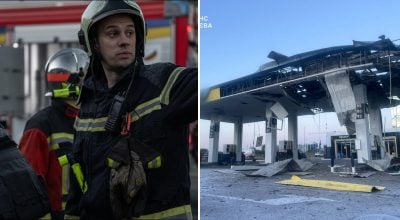 Атака дронов на Киев: реактивные БПЛА ударили по АЗС и складам