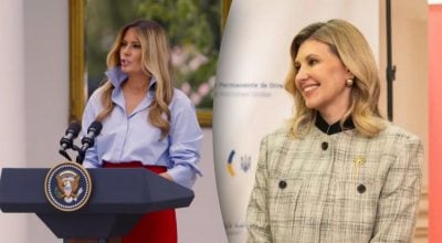 Елена Зеленская встретилась с Меланией Трамп Елена Зеленская встретилась с Меланией Трамп