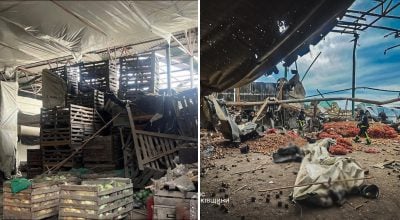 Удар РФ по овощехранилищу 
