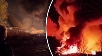 В Росії стратегічний бомбардувальник Ту-95МС розбився після зльоту: що з екіпажем