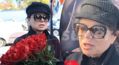 Наташа Корольова на похороні Сергія Соседова Наташа Корольова на похороні Сергія Соседова