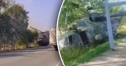 Вибори почались з катастрофи: у Росії впав вертоліт Мі-8 з бюлетенями та комісією