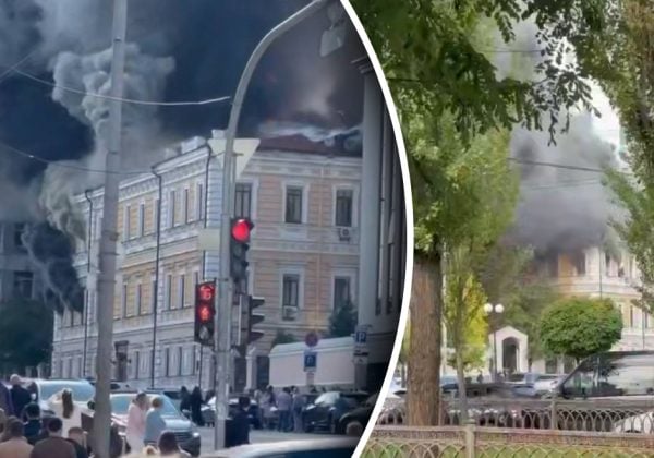 Люди вилазять з вікон, щоб не згоріти: РФ атакувала центр Києва, перші деталі