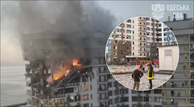 РФ нанесла ракетный удар по Одессе: "прилет" в многоэтажку, есть пострадавшие