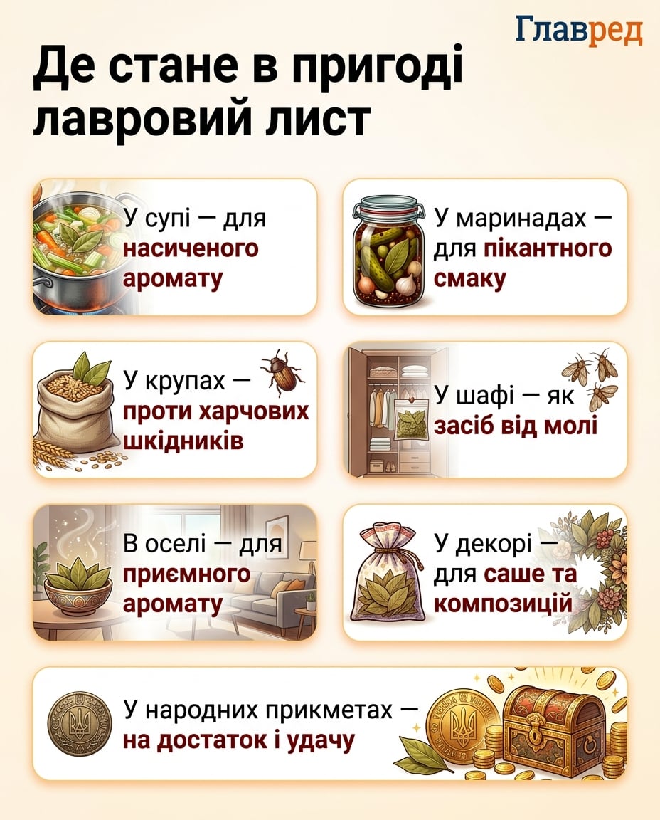 Де стане в пригоді лавровий лист
