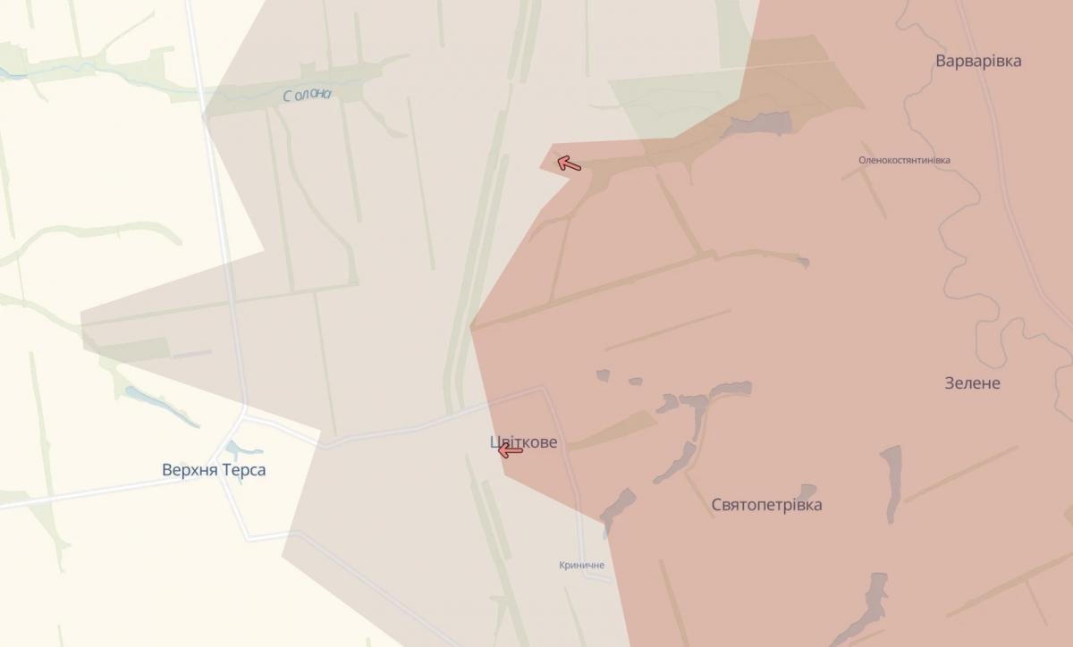 Ворог просунувся поблизу Цвіткового