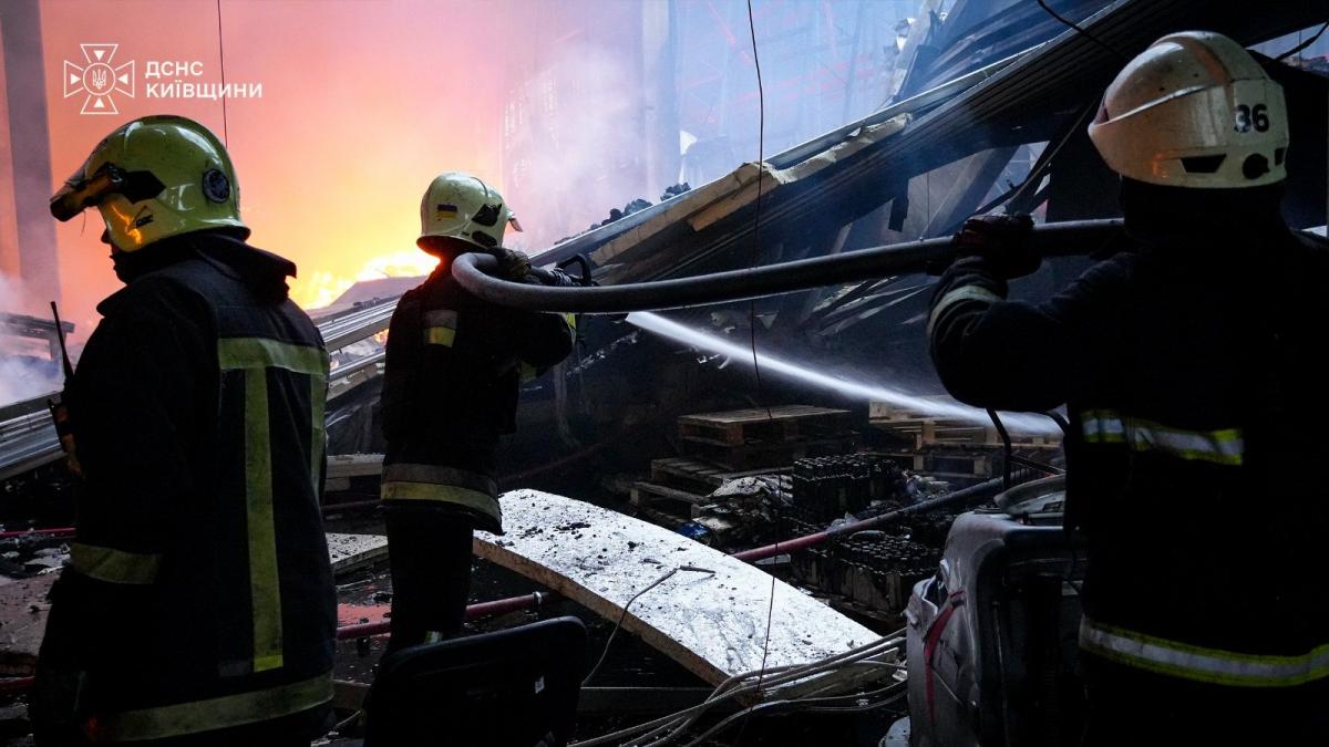 Последствия удара по Бучанскому району Киевской области 8 октября