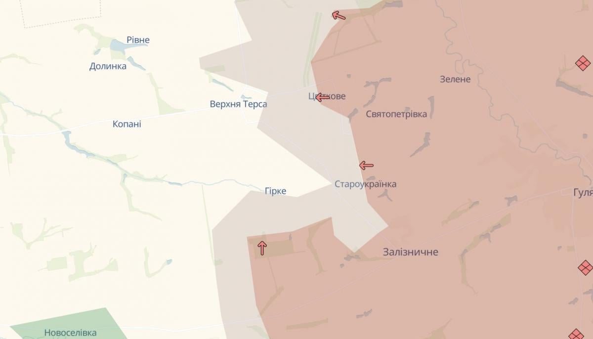 Ворог просунувся поблизу Гіркого Ворог просунувся поблизу Гіркого