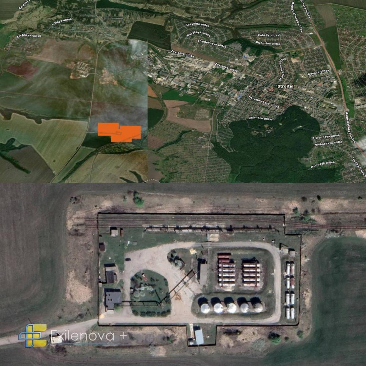 У Бєлгороді горить нафтобаза 