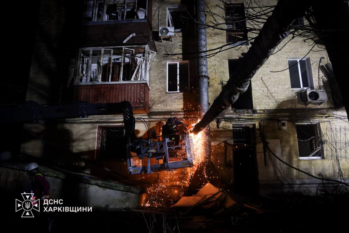 Последствия массированной вражеской атаки на Харьков 12 октября 2026