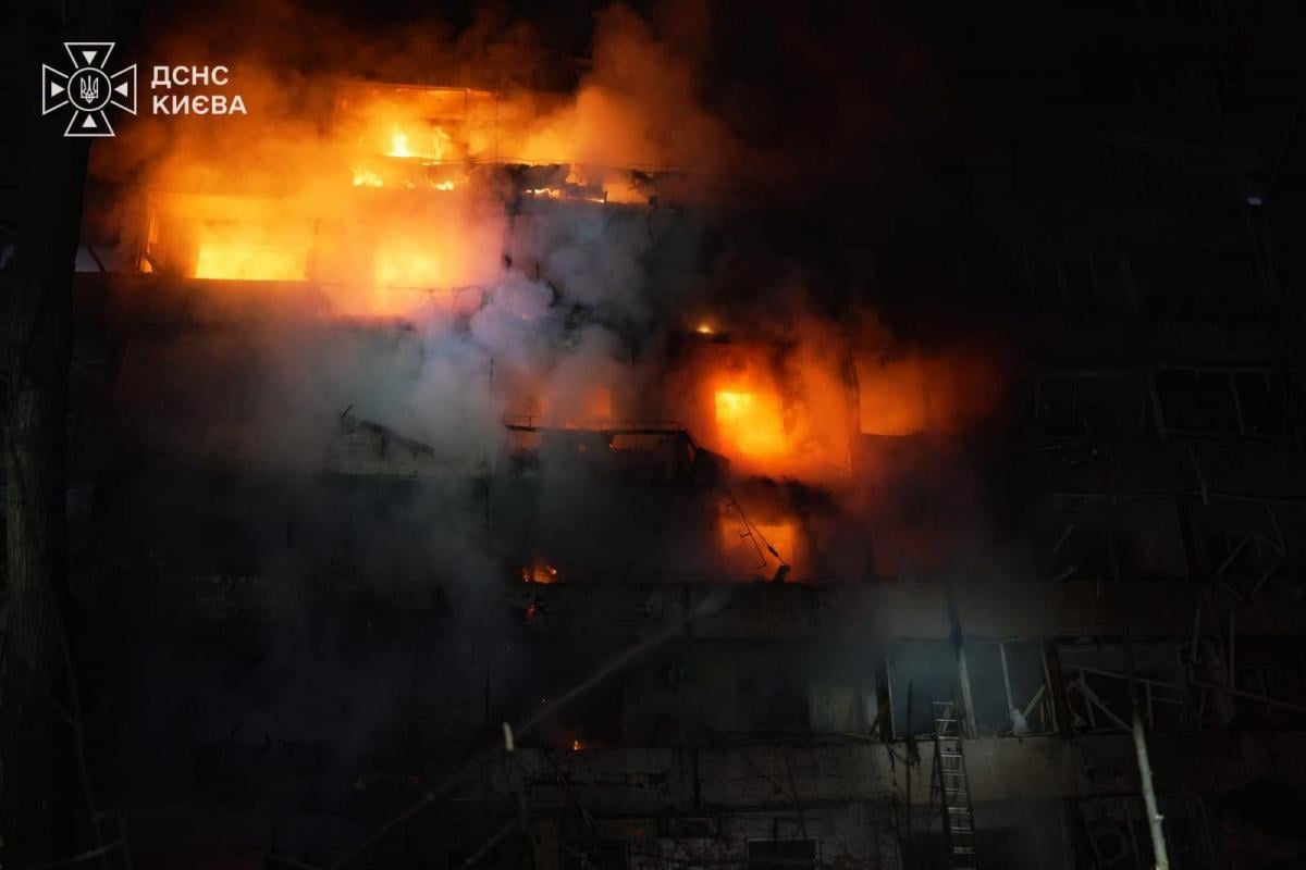 Удар РФ по Києву