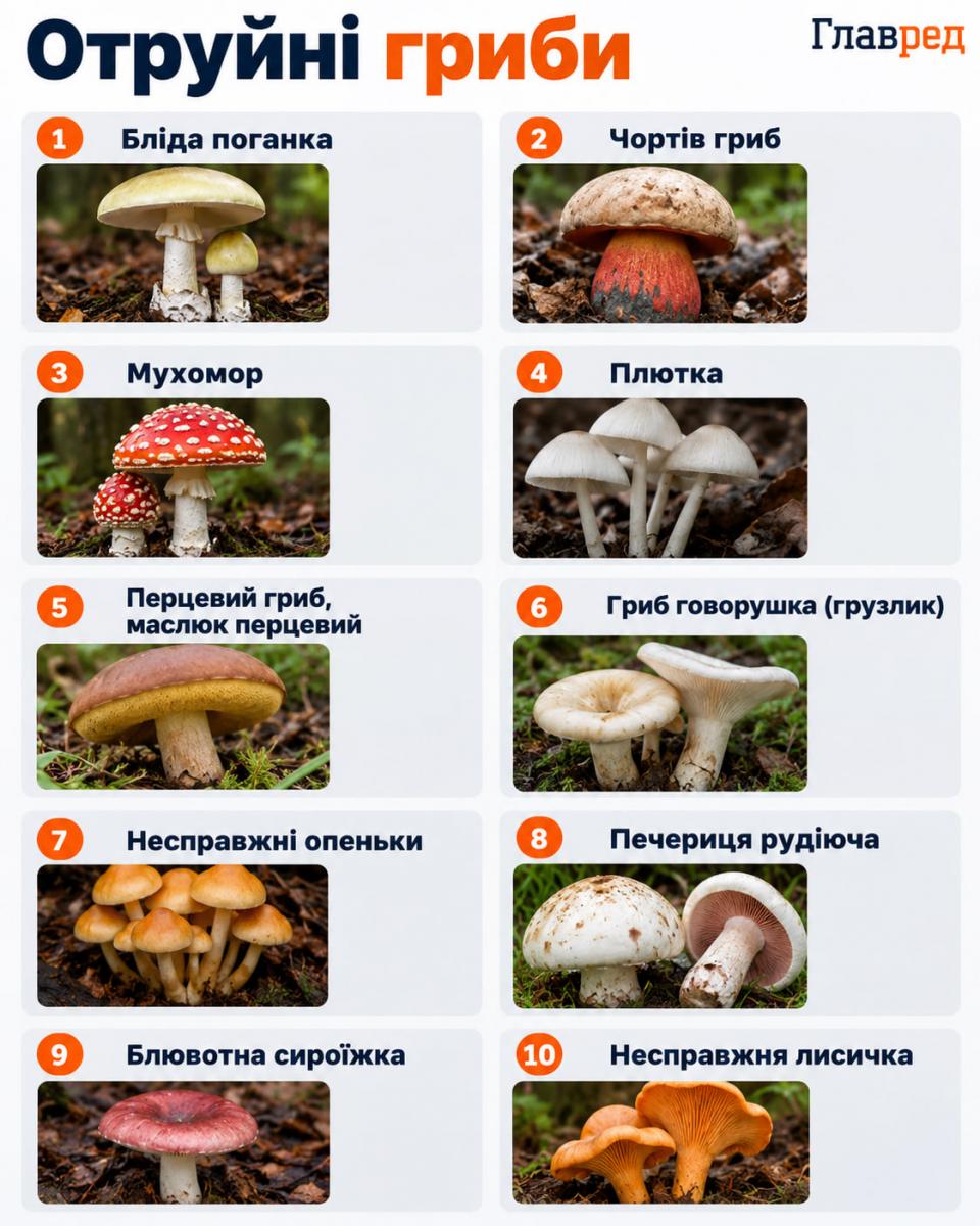 Отруйні гриби Отруйні гриби