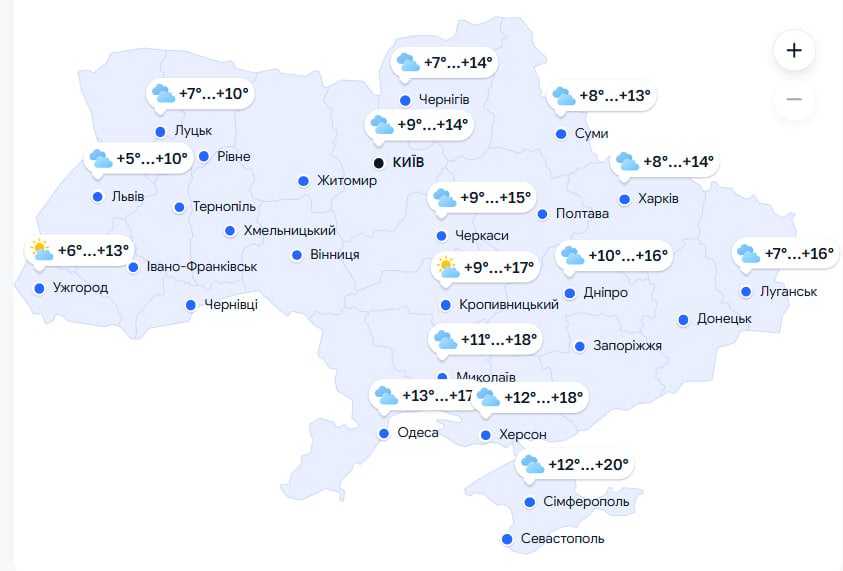 Штормовий вітер та дощі змінять погоду: які області України накриє негода