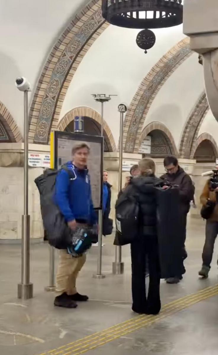 Николай Костер-Вальдау в киевском метро
