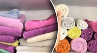 Как компактно сложить полотенца, чтобы сэкономить место в шкафу — классный способ