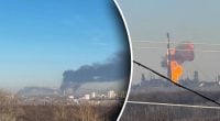 В Уфі горить завод одного з найбільших нафтопереробних комплексів РФ