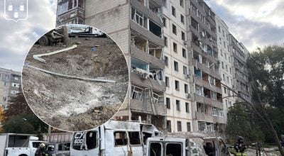 РФ скинула на Суми одразу 5 КАБів: пошкоджена багатоповерхівка, є поранені