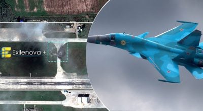 Су-34 та Су-35 перетворилися на згарище: з'явилися знімки аеродрому РФ Су-34 та Су-35 перетворилися на згарище: з'явилися знімки аеродрому РФ