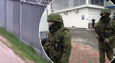 Озброєні люди в масках на кордоні