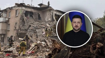 Зеленський відреагував на удар КАБами по Запоріжжю Зеленський відреагував на удар КАБами по Запоріжжю