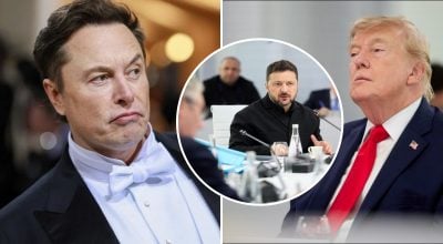 Ілон Маск, Дональд Трамп, Зеленський 