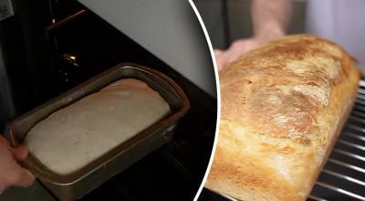 Рецепт домашнего хлеба "Кирпичик" — выпекается всего 30 минут