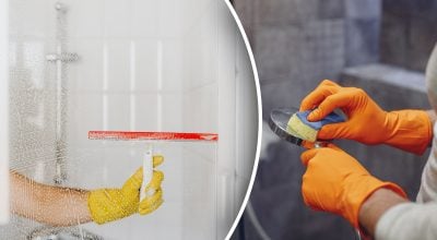 Чим очистити скло душової кабіни від нальоту