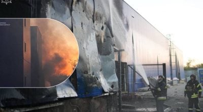 У Запоріжжі після російського удару загорівся торговельний об’єкт: що відомо