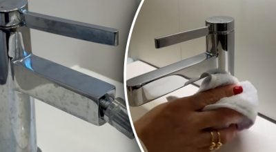 Вапняний наліт на крані розчинить один засіб з кухні за 15 хвилин Вапняний наліт на крані розчинить один засіб з кухні за 15 хвилин