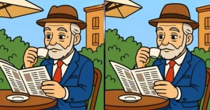 Тест на IQ: потрібно знайти 3 відмінності на картинці із дідусем за 38 с
