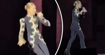 Селін Діон впала під час концерту: що сталося