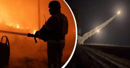 Ракетний удар по Києву: є загиблий і багато поранених, людей рятують із палаючої багатоповерхівки