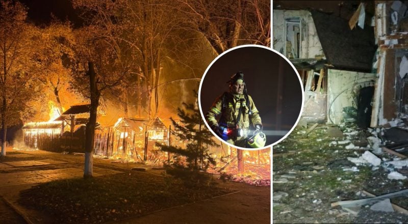 Ночная атака на Киев: 1 жертва, более 20 раненых, повреждена станция скорой и мост